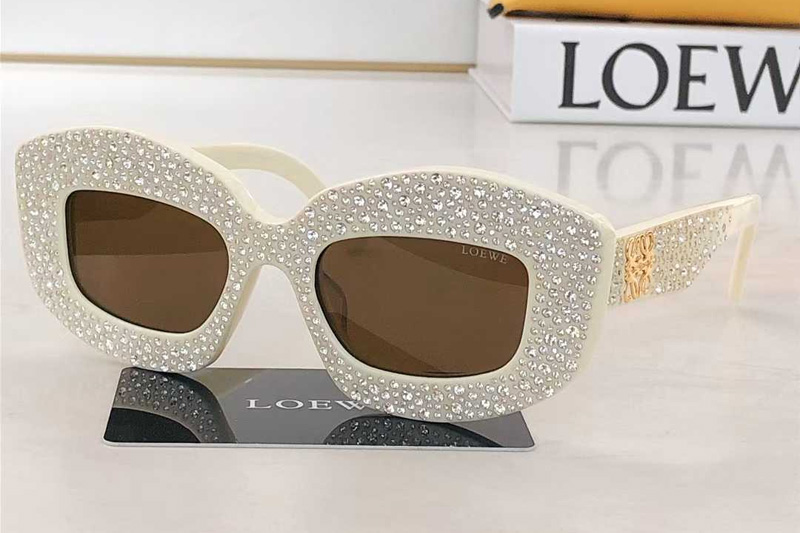 LW4114IS Sunglasses White Brown