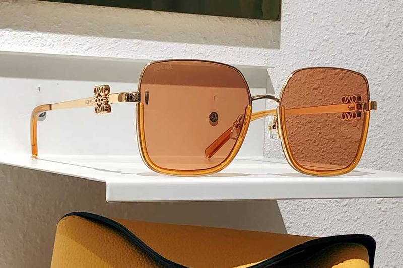 LW50403 Sunglasses Yellow Brown