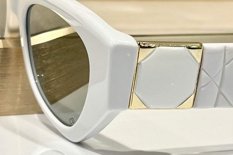 Lady B1I Sunglasses White Green