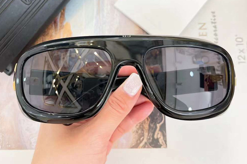 Lady M1I Sunglasses Black Gray