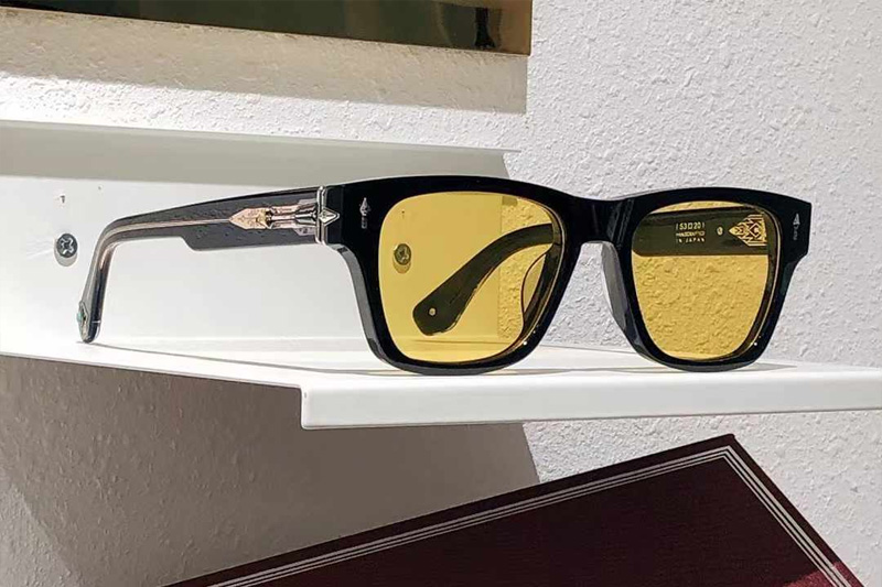 Laramie Sunglasses Black Yellow