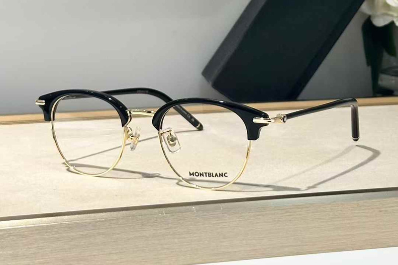 MB0408O Eyeglasses Black Gold