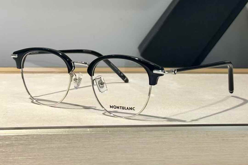 MB0408O Eyeglasses Black Silver