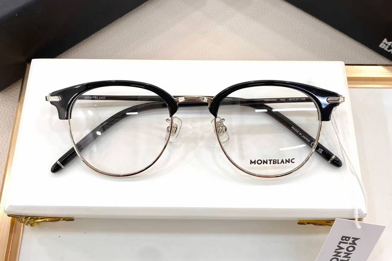 MB0408O Eyeglasses Black Silver