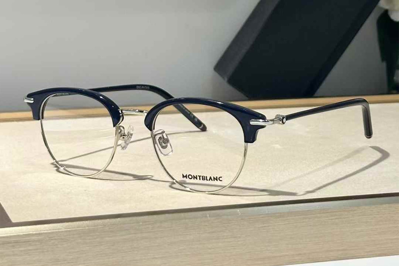 MB0408O Eyeglasses Blue Silver