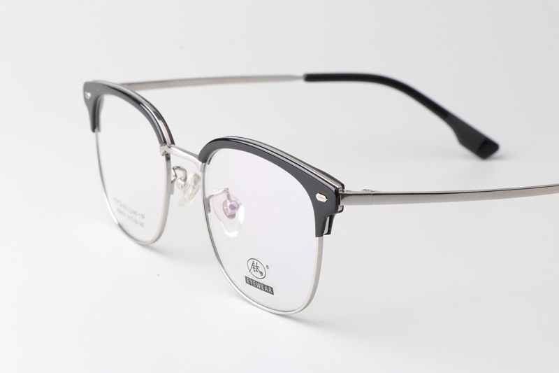 MJ6131 Eyeglasses Black Silver