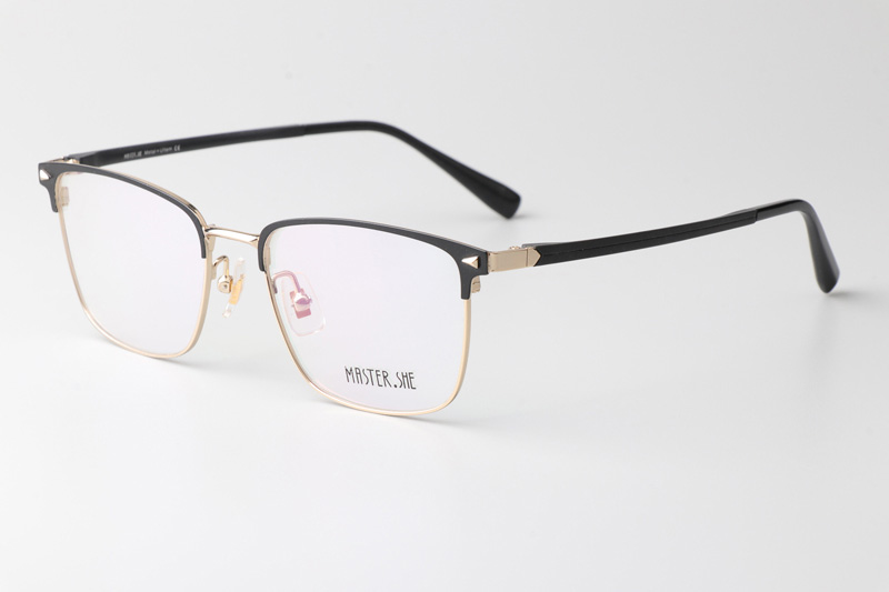 MS1027 Eyeglasses Black Gold