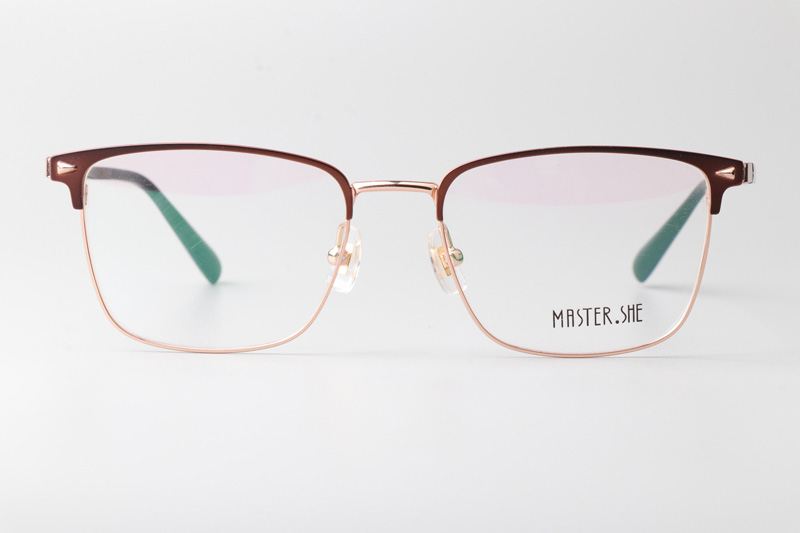 MS1027 Eyeglasses Rose Gold Brown