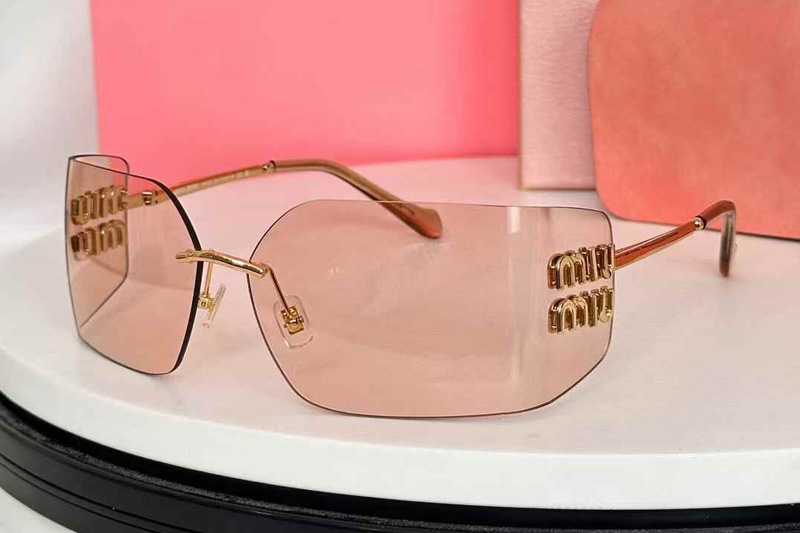 MU54YS Sunglasses Gold Pink