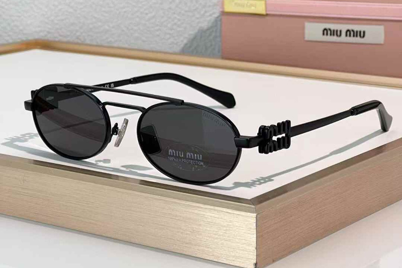 MU54ZS Sunglasses Black Gray