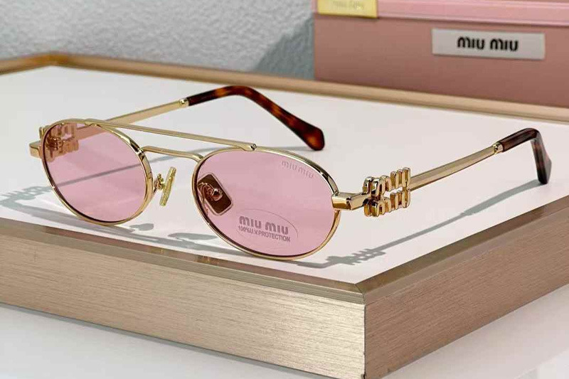 MU54ZS Sunglasses Gold Pink