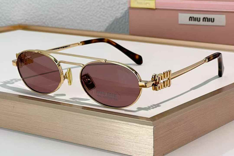 MU54ZS Sunglasses Gold Purple