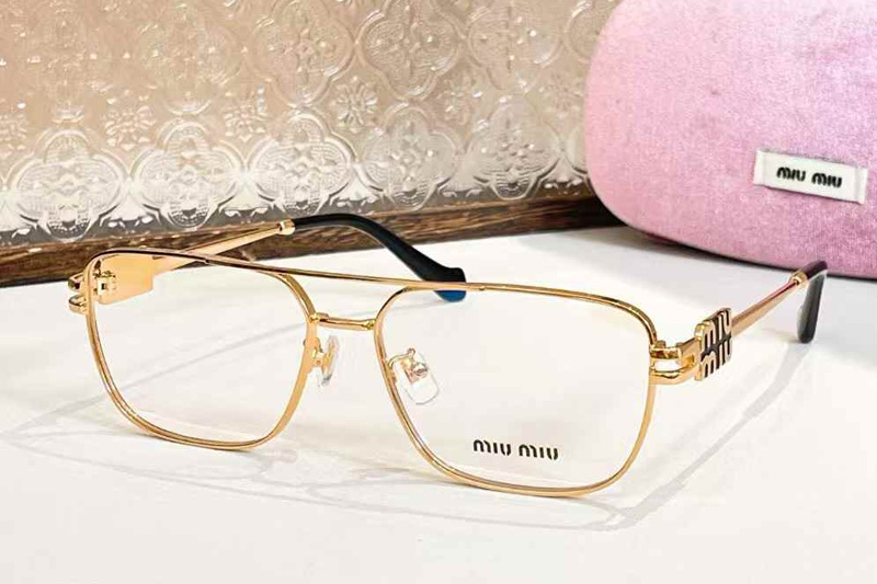 MU90Z Eyeglasses Gold Black