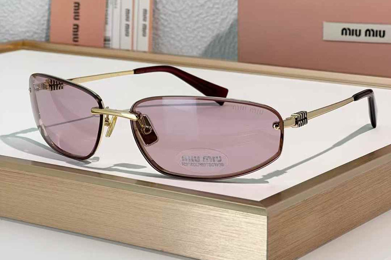 MUA50S Sunglasses Gold Pink