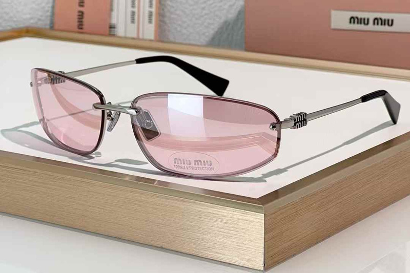 MUA50S Sunglasses Silver Pink