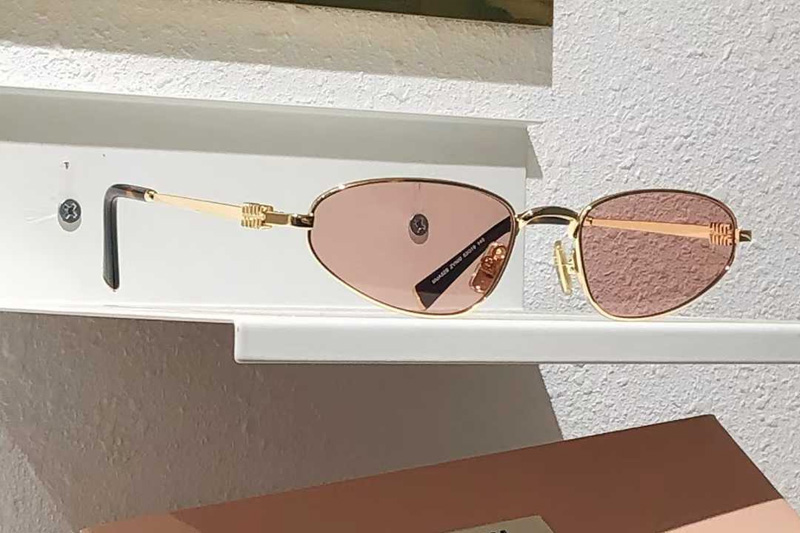 MUA52S Sunglasses Gold Pink