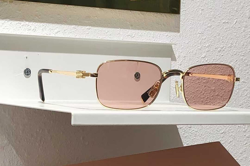 MUA53S Sunglasses Gold Pink