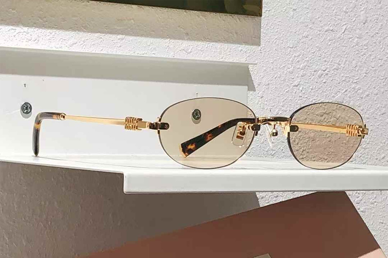 MUA54 Sunglasses Gold Brown