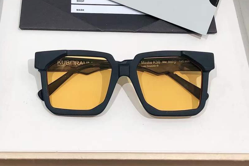 Maske K30 Sunglasses Matte Black Yellow