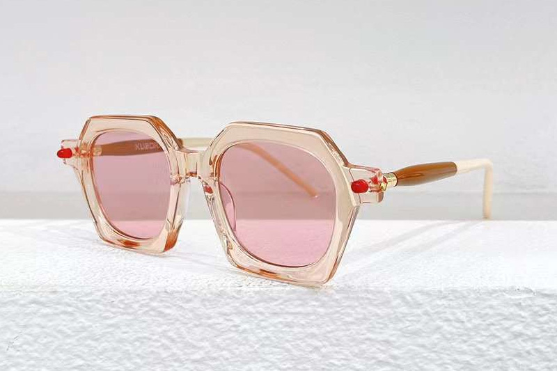 Maske P10 Sunglasses Transparent Brown Pink