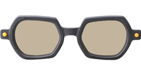 Maske P3 Sunglasses Matte Black Light Brown