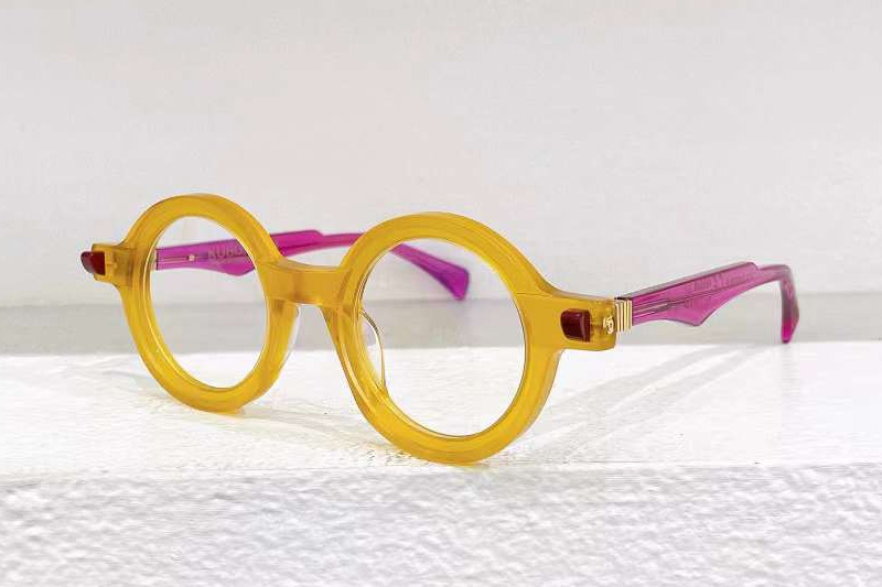 Maske Q7 Eyeglasses Yellow Wine