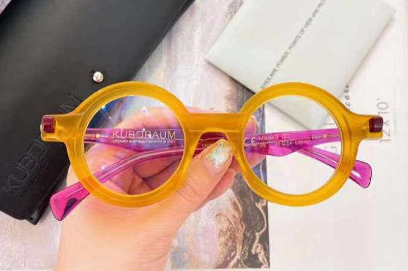 Maske Q7 Eyeglasses Yellow Wine