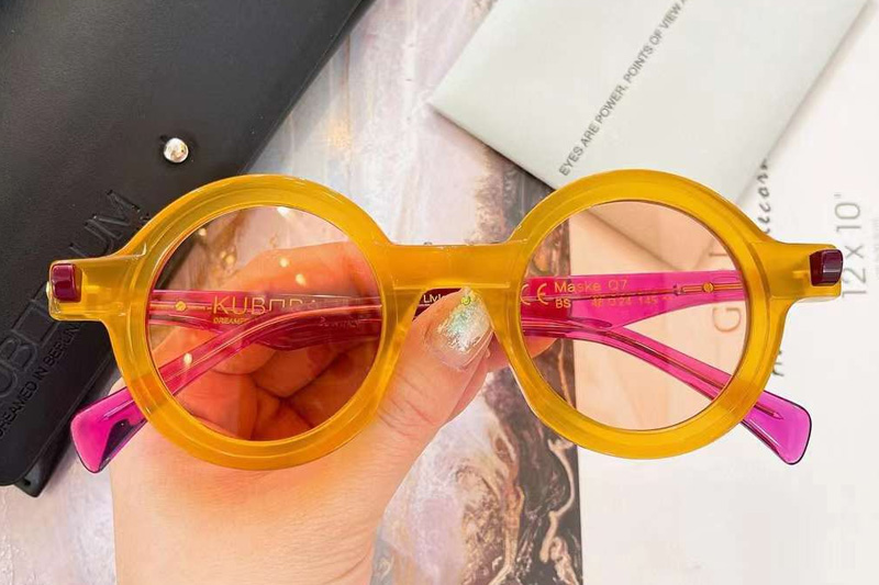 Maske Q7 Sunglasses Yellow Wine Pink