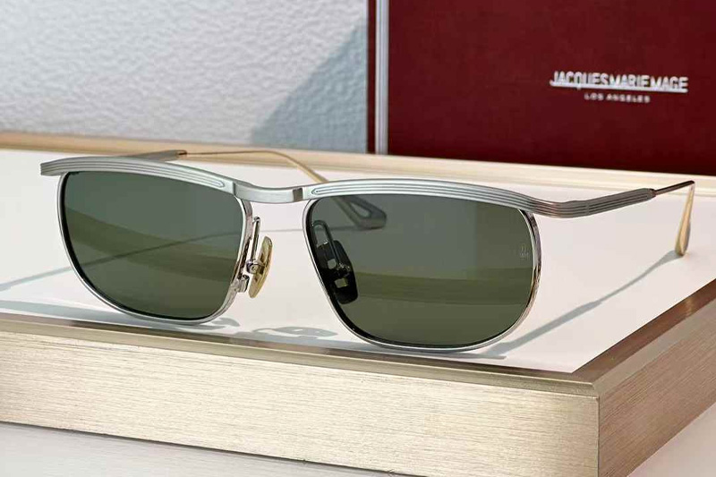 Melville Sunglasses Silver Green