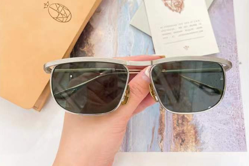 Melville Sunglasses Silver Green