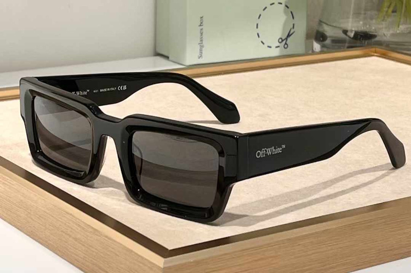 OERI089F Sunglasses Black Gray