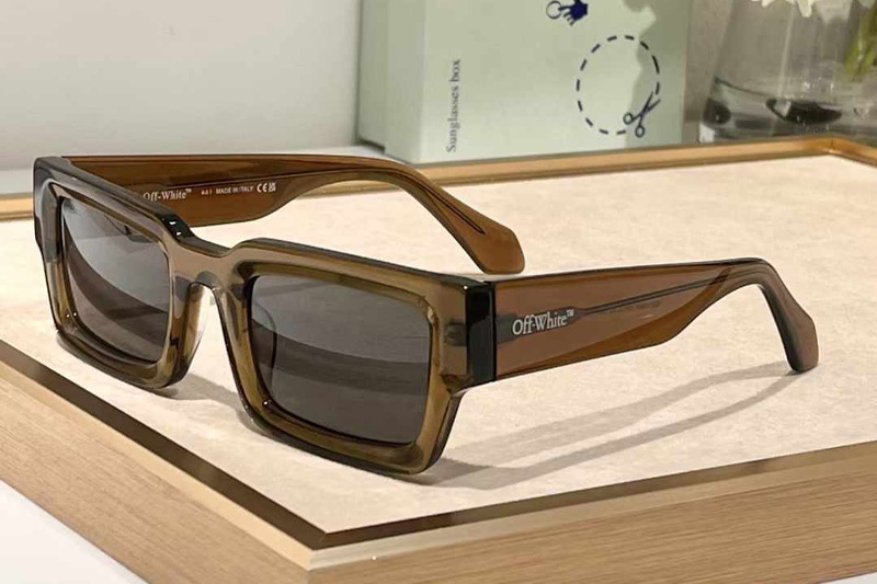 OERI089F Sunglasses Brown Gray