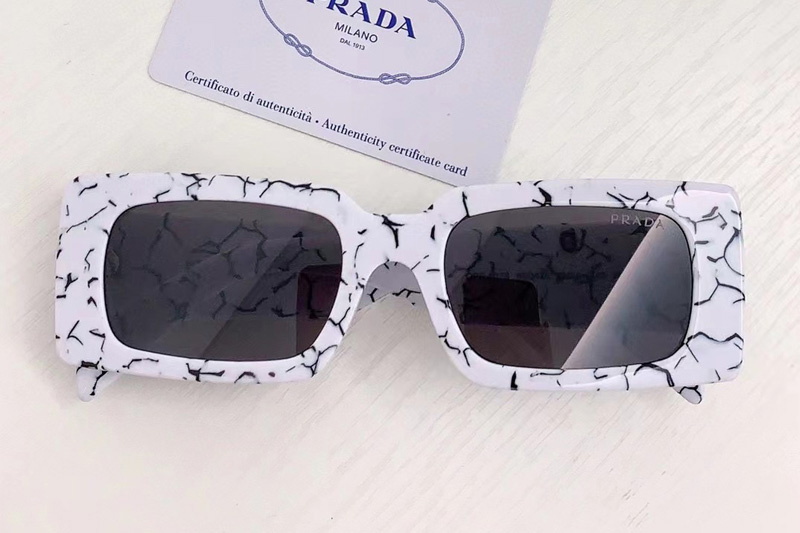 OPR07S Sunglasses In White Grey