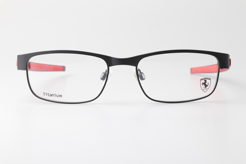 OX5079-0455 Carbon Plate Eyeglasses Black Ferrari Red