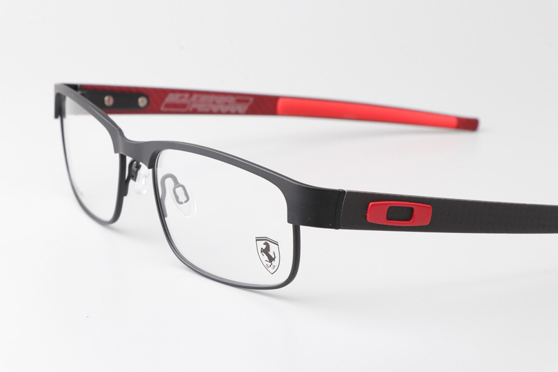 OX5079-0455 Carbon Plate Eyeglasses Black Ferrari Red