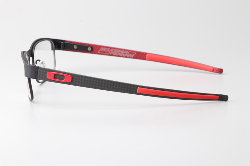 OX5079-0455 Carbon Plate Eyeglasses Black Ferrari Red