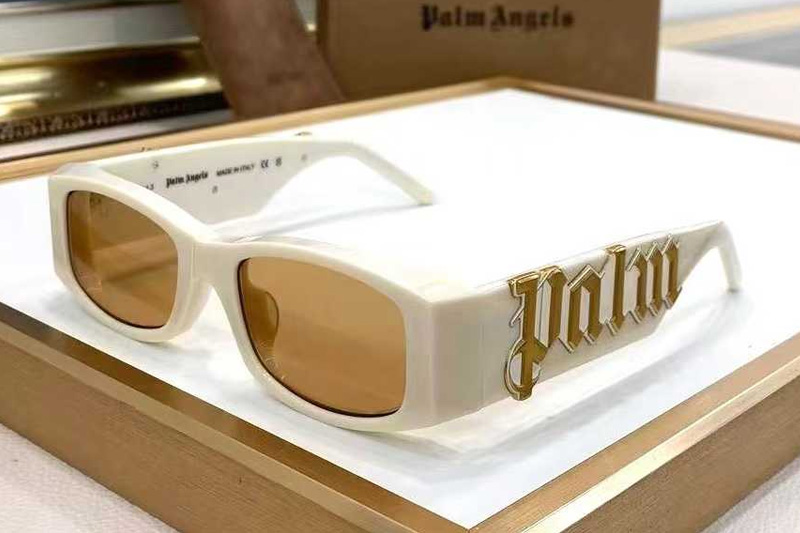 PERI007 Sunglasses White Brown