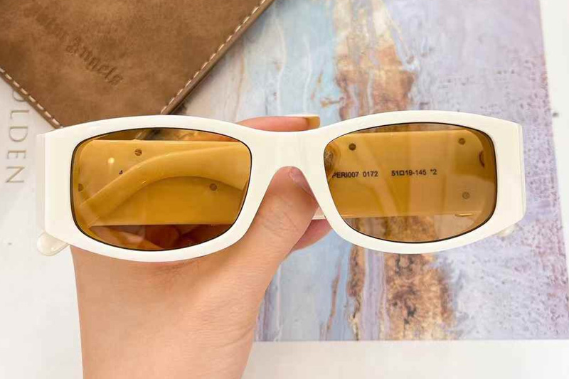 PERI007 Sunglasses White Brown