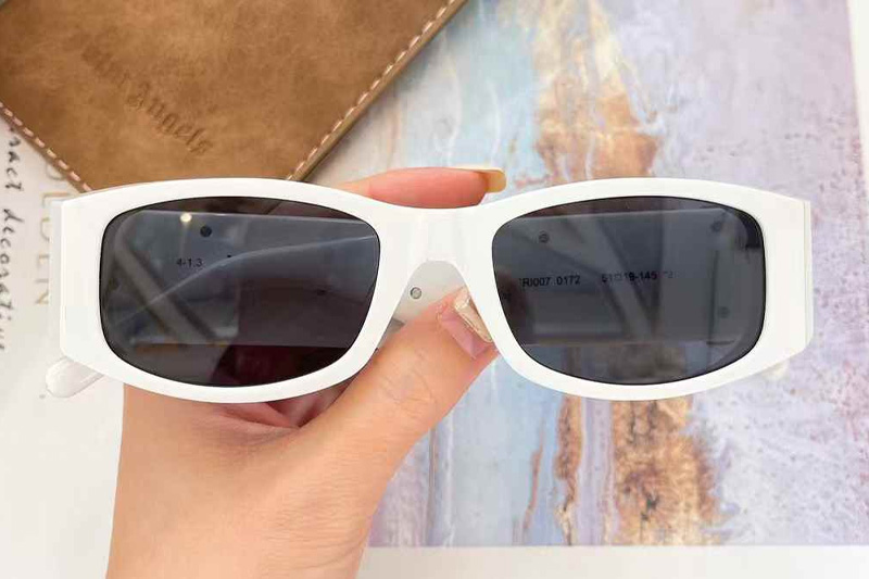 PERI007 Sunglasses White Gray