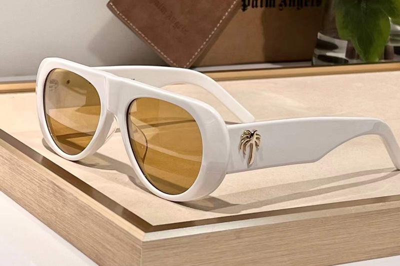 PERI011F Sunglasses White Yellow