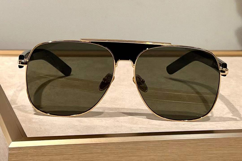 PERI014S Sunglasses Gold Green