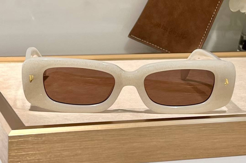 PERI022S Sunglasses White Brown