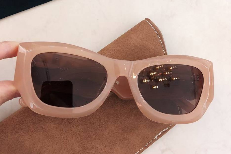 PERI039 Sunglasses Cream Brown