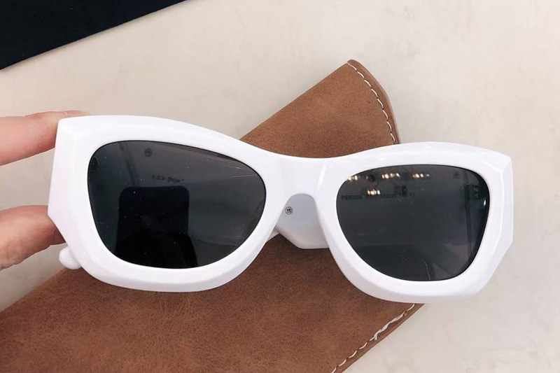 PERI039 Sunglasses White Gray