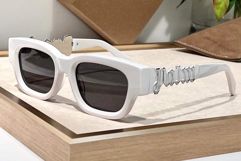 PERI042 Sunglasses White Gray