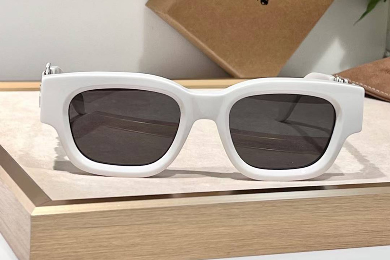 PERI042 Sunglasses White Gray