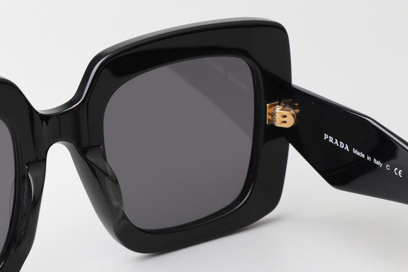 PR26YS Sunglasses Black Gray