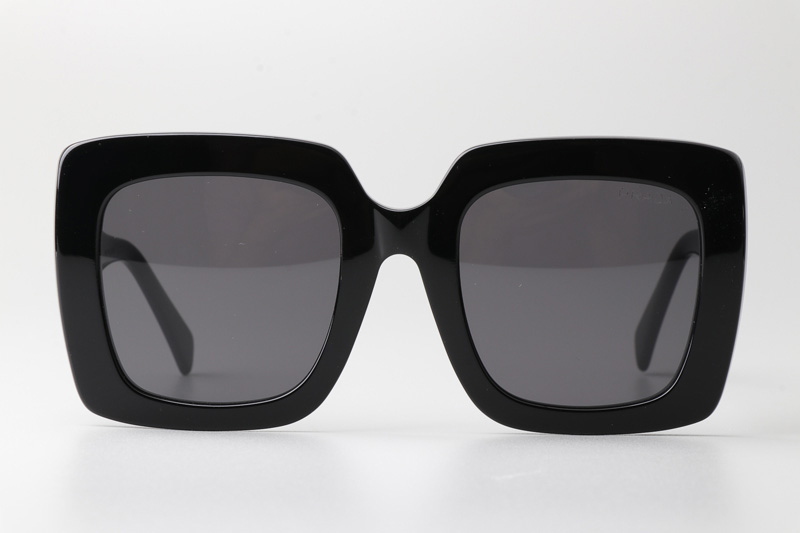 PR26YS Sunglasses Black Gray