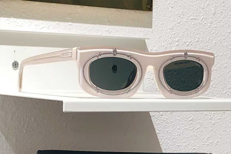 PRB02S Sunglasses White Gray