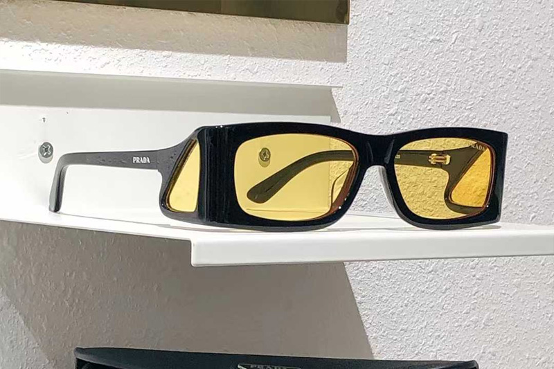 PRB03S Sunglasses Black Yellow